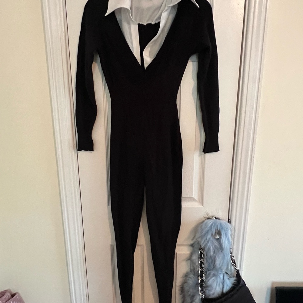 Elegant Black and White Women's body suit